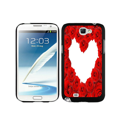 Valentine Roses Samsung Galaxy Note 2 Cases DTU | Women - Click Image to Close